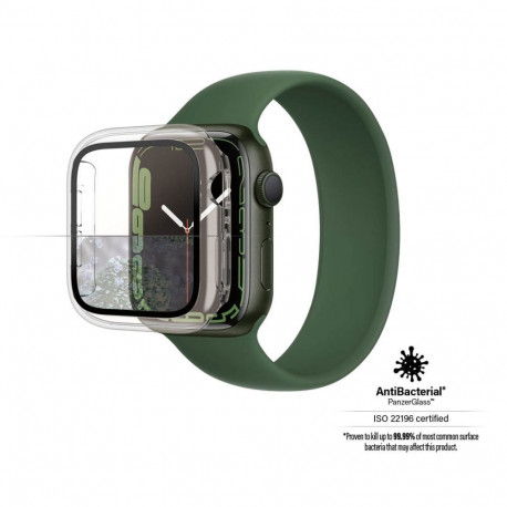 Kaitseklaas raamiga, Apple Watch Series 9 / 8 / 7 (41mm), eemaldatav, läbipaistva äärega, PanzerGlas