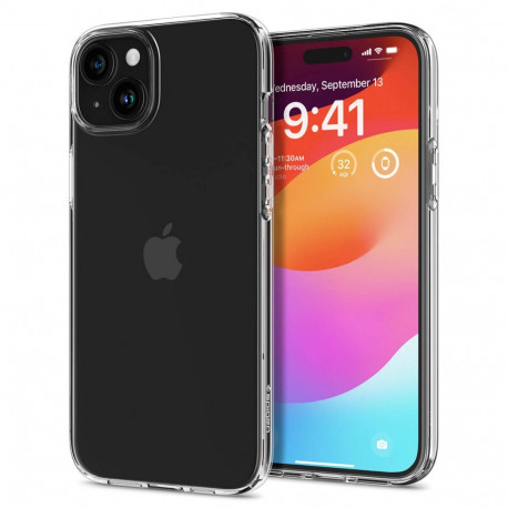 Kaitseümbris Liquid Crystal, Apple iPhone 15, läbipaistev, Spigen