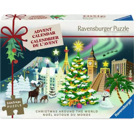 Ravensburger advendikalender Christmas Around the World 24x54tk