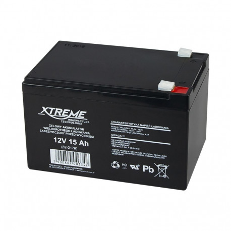 82-217# geelakugaator 12v 15ah xtreme 152x100x95_6,5
