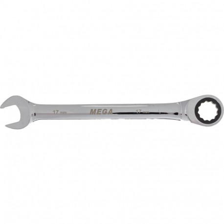 Klucz oczkowo-płaski z grzechotką, 17mm