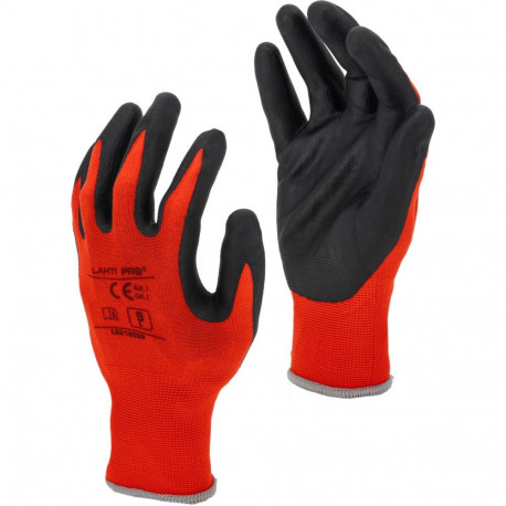 Nitrillkindaid punane-must l221209p, kaart, "9", ce, lahti