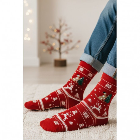 SOKISAHTEL JORMA punased kassiga jõulusokid 446