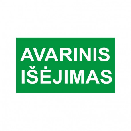 STICKER EMERGENCY EXIT 130X230MM