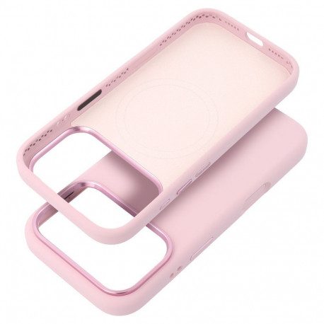 Case for iPhone 15 PRO MAX Forcell F-Protect Frame Premium compatible with Magsafe pink