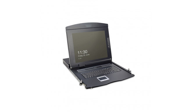 Digitus 17" LCD KVM Console, 1-Port VGA, german Keyboard