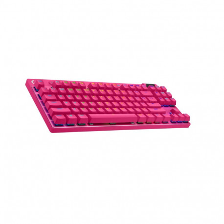 Logitech mängurite klaviatuur G PRO X TKL RF Wireless Bluetooth QWERTY US International, magenta