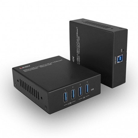 Lindy 100m USB 3.2 Gen 1 Cat.6A HDBaseT pikendus