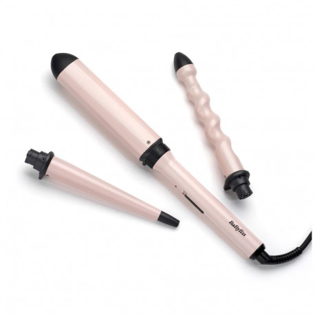 BaByliss lokitangid Curl & Wave Trio 58W 98.4" (2.5m), must, roosa