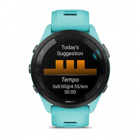 Garmin Forerunner 265 3.3 cm (1.3") AMOLED 46 mm Digital 416 x 416 pixels Touchscreen Black, Blue Wi