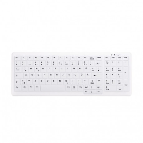 Contour Design Active Key AK-C7000 keyboard Medical RF Wireless QWERTZ German White