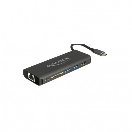 DeLOCK 87721 sülearvuti dokk/portide replikator USB 3.2 Gen 1 (3.1 Gen 1) Type-A must