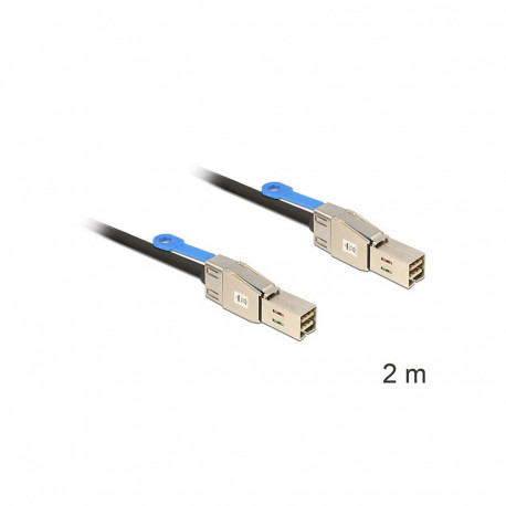 DeLOCK 83395 Serial Attached SCSI (SAS) cable 2 m Black