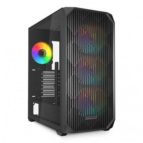 Sharkoon midi-korpus AK3 RGB, must