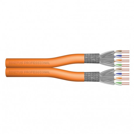 Digitus CAT 7 S/FTP andmekaabel – paigalduskaabel, 500 m, dupleks, Dca-s2, d1, a1