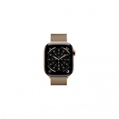 Apple Watch Series 11 GPS + Cellular 46mm kuldne titaanist korpus kuldse Milanese rihmaga - M/L