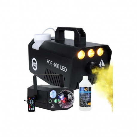 LIGHT4ME GIG Set 1 - set (smoke machine + 1 litre smoke fluid + 4-in-1 lighting effect)
