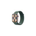 Apple Watch SE GPS + Cellular 44mm Starlight Aluminium Case with Lake Green Sport Loop