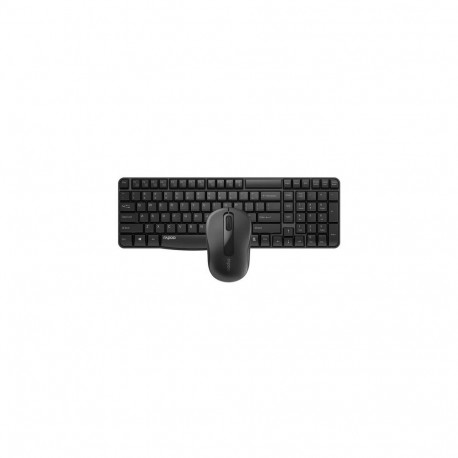 Rapoo X1800S keyboard Mouse included Universal RF Wireless Nordic Black