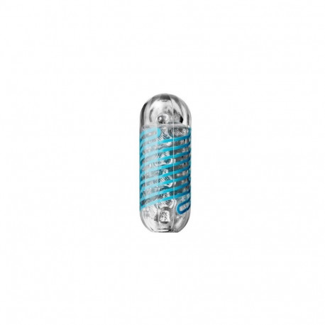 Tenga Spinner Tetra 01 Pocket masturbator Blue, Transparent Elastomer