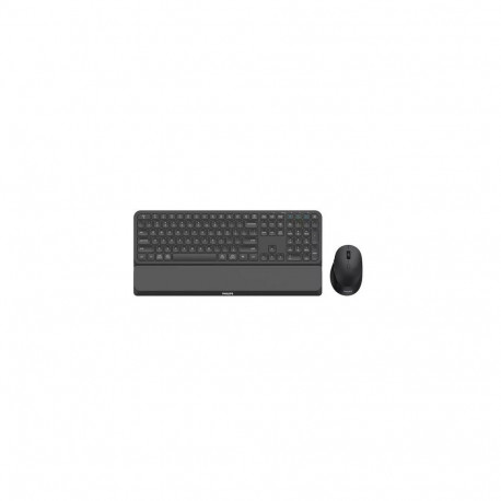 Philips 6000 series SPT6607B/31 keyboard Mouse included Universal RF Wireless + Bluetooth Black