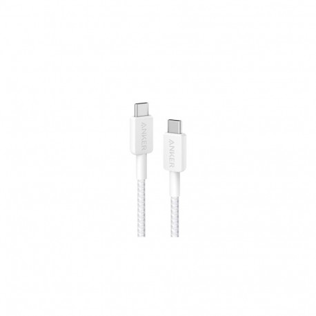 Anker Braided USB-C to USB-C Charging Cable 0.9 m, White