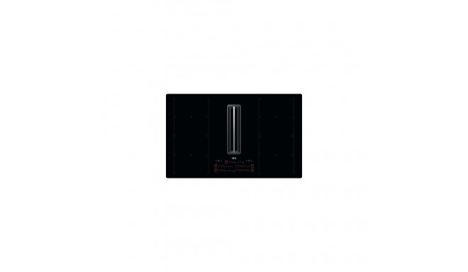 AEG CCE84779CB Black Built-in 83 cm Zone induction hob 4 zone(s) Built-in hood
