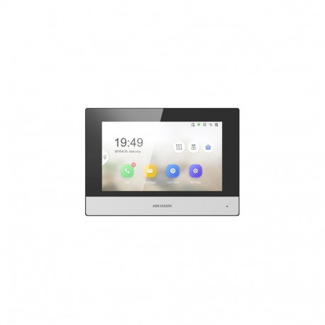 Hikvision DS-KH6320-WTE1 video intercom system 17.8 cm (7") Black, Silver