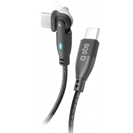SBS kaabel USB-C - USB-C Flexy 60W 1m