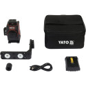4D Mini Zaļais Lāzers ar Piederumiem, YATO, YT-30419, 30m darbības attālums, pašlīmeņošanās, IP54 ai