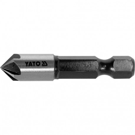 Yato countersink YT-44722, 8.3mm, 40mm, HSS, 1/4" 6.3mm, 5 blades, hexagonal shank, 45° point angle,