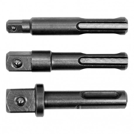 3Pcs Sds Socket Driver Set 1/4, 3/8, 1/2 YT-04686 YATO