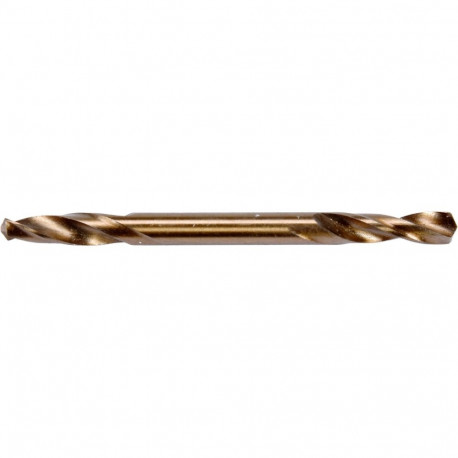 Double-end metal twist drill for precise drilling in metal thin sheet and plastic HSS 6542 135° 4.0x
