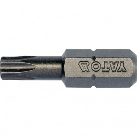 Yato Screwdriver Bits YT-78144, 10 pcs, Torx T25, 25 mm, 58-61 HRC, S2, 1/4" (6.3 mm), hexagonal, mi