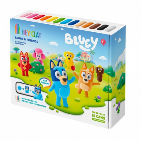 Plastic mass Hey Clay Bluey and Friends