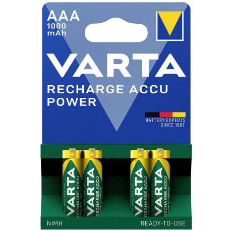 Varta rechargeable battery AAA/R3 1000mAh 4pcs