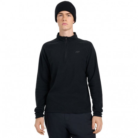 Bluza polarowa męska 4F M065 głęboka czerń 4FWAW25UFLEM065 20S S