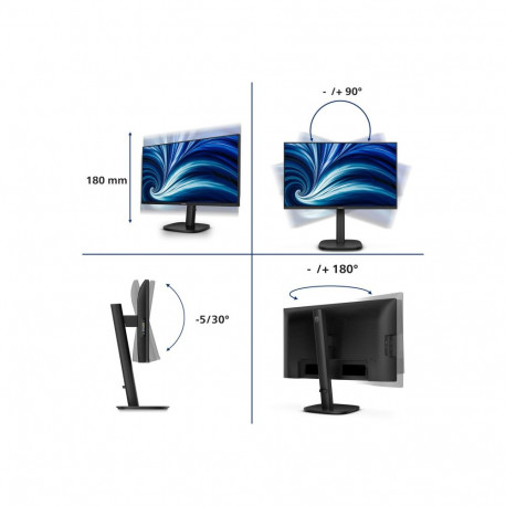 PHILIPS 24inch 1920x1200 100Hz IPS Flat H/A 150 MM DICOM TUV EyeSafe certified USB HUB SPEAKERS DP H