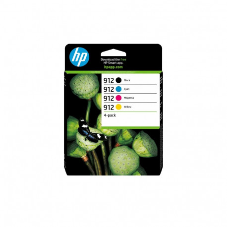HP 912 CMYK Original Ink Cartridge 4-Pack