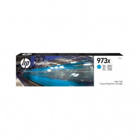 HP 973X suure tootlikkusega tsüaan originaal PageWide kassett