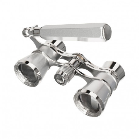 Levenhuk Broadway 325E Lorgnette Opera Glasses silver