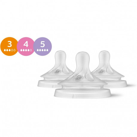 Philips Avent lutipudeli silikoonluttide komplekt Natural Response SCY960/03 3tk