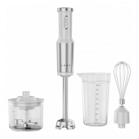 Hand Blender, 1200W in CB, White, Tiger Teeth Cutter, Whisk, Food Processor, Cup