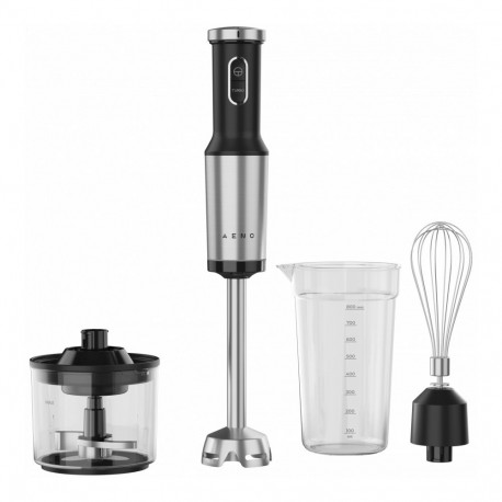 Hand Blender, 1200W in CB, Black, Tiger Teeth Cutter, Whisk, Food Processor, Cup