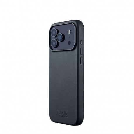Kaitseümbris Apple iPhone 17 Pro Max, sinakashall, naturaalsest nahast, MagSafe ühilduv, Mujjo