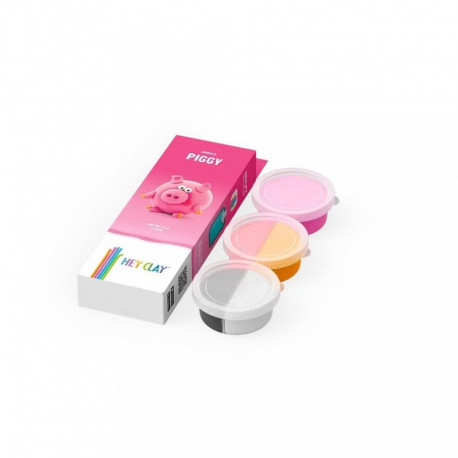 Masa plastyczna hey clay zestaw zwierzęta Świnka