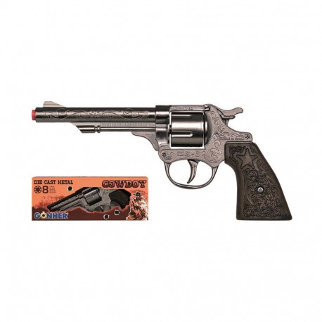 Gonher revolver 80/0 kauboi metallist 8 naboi