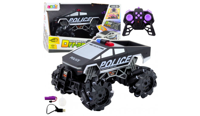 Auto Terenowe Pick Up Truck Policja Zdalnie Sterowany RC Światła Dym 1:16