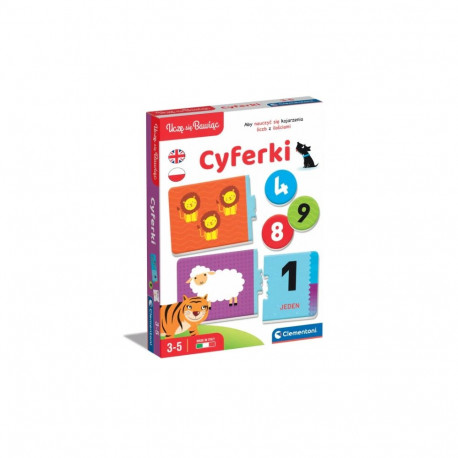 Clementoni 50767 hariv mäng numbrid matemaatika õpin mängides poola ja inglise keel