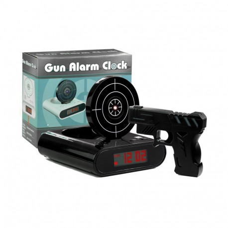 laserrelv sihtmärgiga äratuskell must